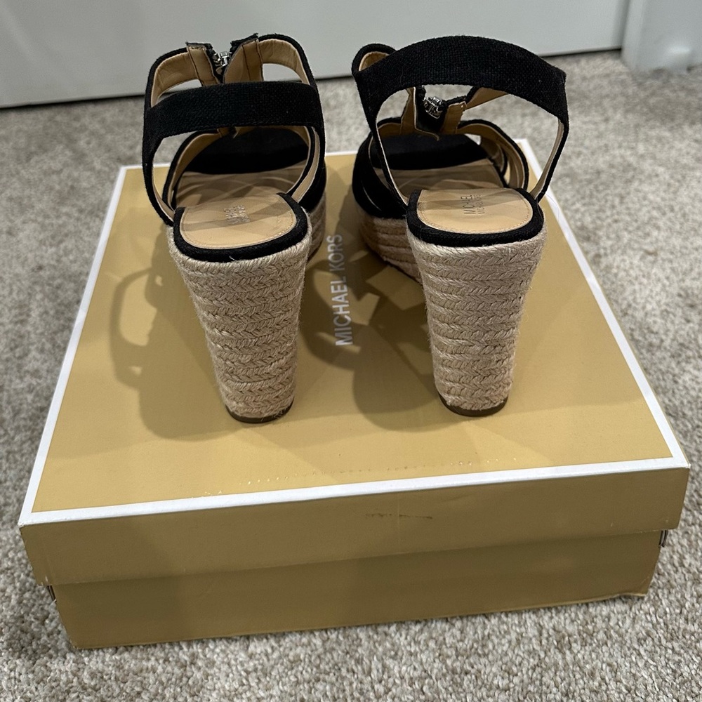 Michael Kors Berkeley Canvas Zipper Espadrille We… - image 6